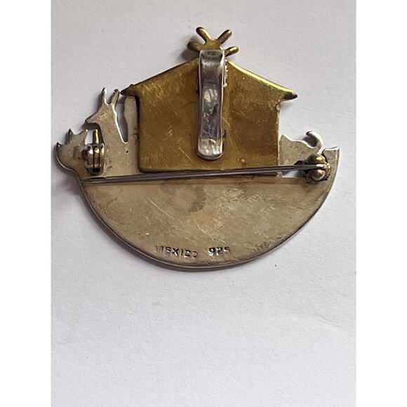 Sterling Silver Noah's Ark Brooch / Pendant - Picture 7 of 7